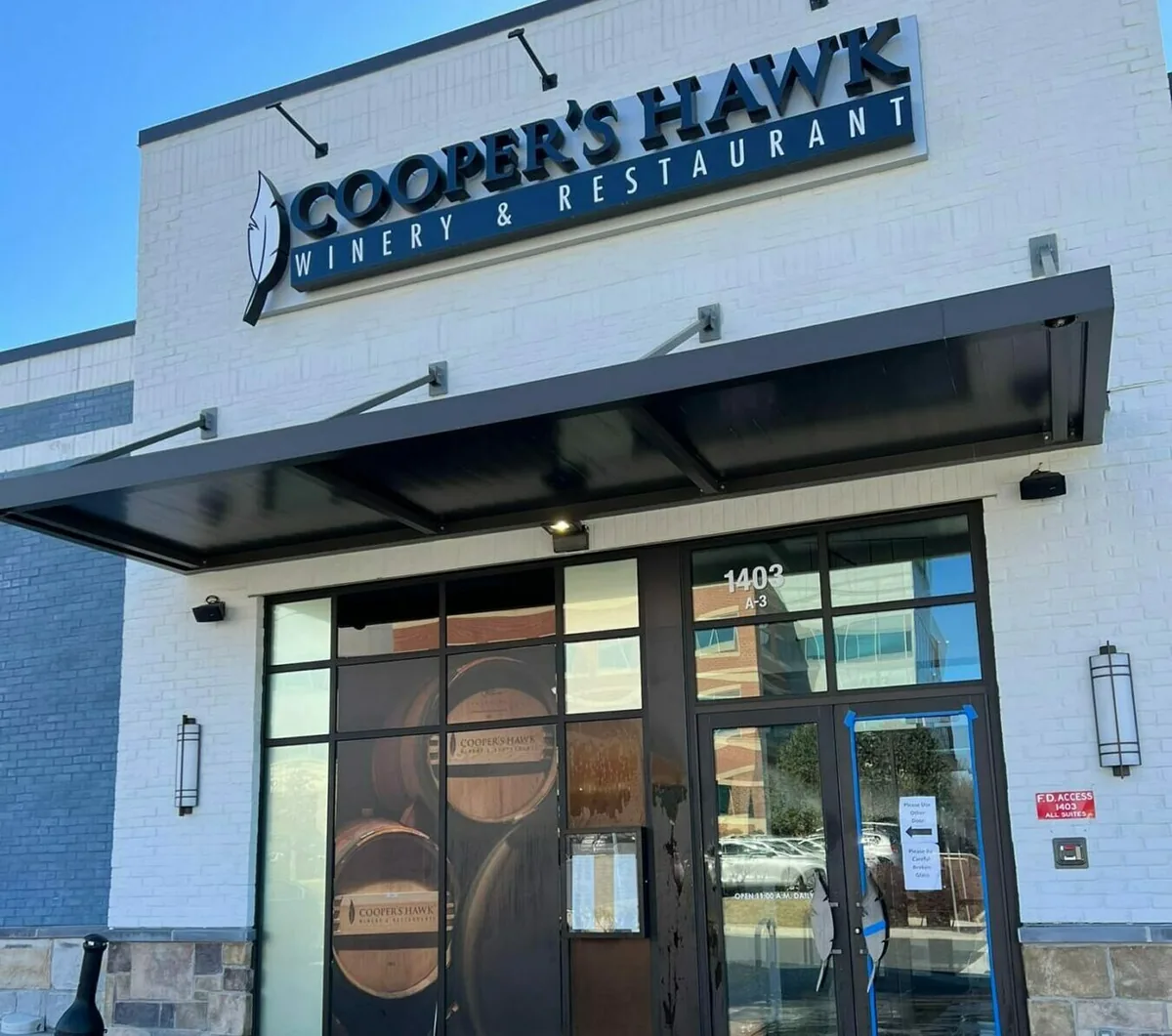 Commercial restaurant storefront exterior cleaned